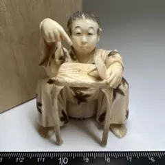 在銘極上人物置物　蓋無木箱付　66g 東Y8-0528☆2F 在銘極上人物置物 蓋無木箱付 66g 東Y8-0528☆2F - メルカリ