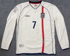 UMBRO 90s イングランド代表 サッカーシャツ デビッド・ベッカム L