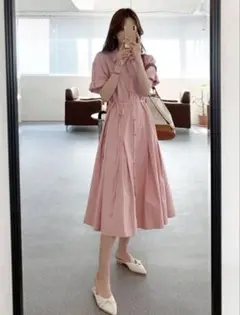 SHEIN DAZY シャツワンピース　マタニティワンピース ロングワンピースのサムネイル