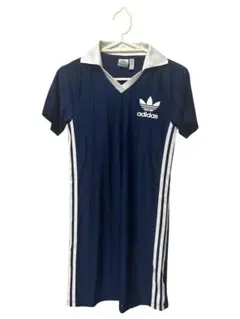 adidas トレフォイル ワンピース ネイビー