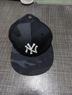 New Era 59FIFTY ブラック カモフラージュ キャップ