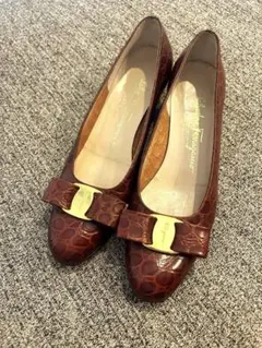 フェラガモ/パンプス/クロコ型押し