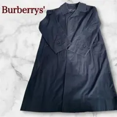 【Burberrys’】ヴィンテージ ステンカラーコート ブラック ノバチェック