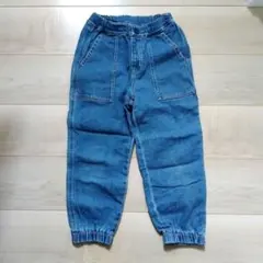 UNIQLO デニムベイカージョガーパンツ（120）