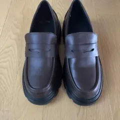 ブラウン ローファー 靴