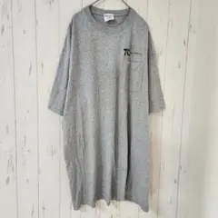 ポートアンドカンパニー 無地 ポケット Tシャツ 2L~3L 灰色 綿 大きめのサムネイル