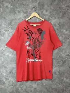 ヒステリックグラマー　tシャツ 現行　ヒスガール　ボックスシルエット　赤　古着 ヒステリックグラマー tシャツ 現行 ヒスガール ボックスシルエット 赤