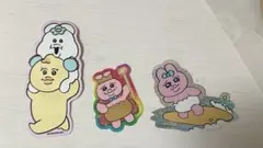 んぽちゃむ きみまろ おぱんちゅうさぎ ステッカー 3枚