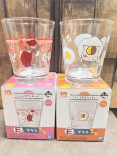 一番くじ 夏目友人帳 E賞 ニャンコ先生キッチン グラス