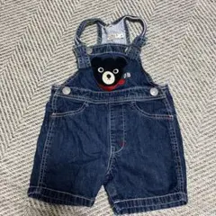 ダブルビー　デニムサロペット　くま