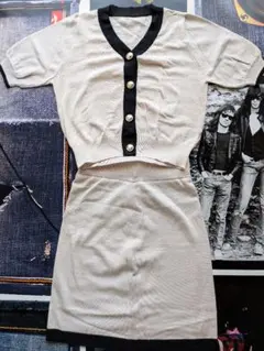 GRL ニットセットアップ ベージュ