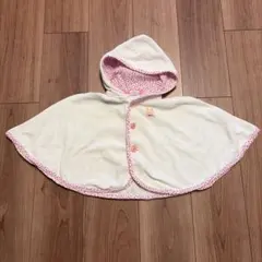 MIKI HOUSE フード付きポンチョ　70-90