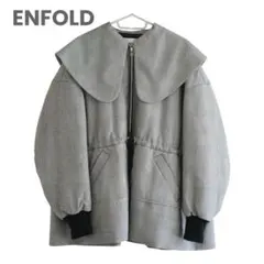 ENFOLD エンフォルド グレンチェック ビッグカラー 36 24年秋冬モデルのサムネイル