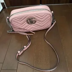GUCCI クリア ショルダーバッグ ネオンピンク - メルカリ