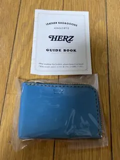 HERZ L字ファスナーカードケース　KC-122 セルリアンブルー