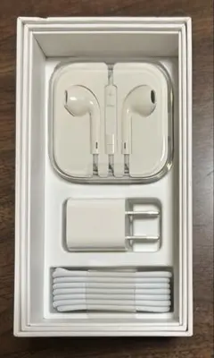 iPhone 5 付属品セット(ライトニングケーブル+イヤホン+アダプター)