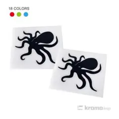 2枚セット タコ カッティングステッカー 全18色