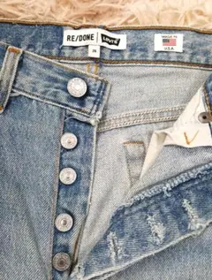 世界に1本だけ　RE/DONE　再構築　希少　デニム　LEVI'S　USA製のサムネイル