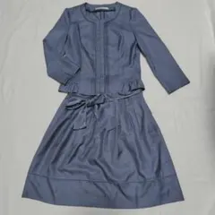 ナチュラルビューティーセットアップノーカラージャケット・スカート