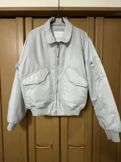 【美品】CWU-45Pタイプ フライトジャケット MA-1 グレー M