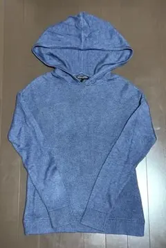 US古着 BANANA REPUBLIC コットンニットパーカー ネイビー レア