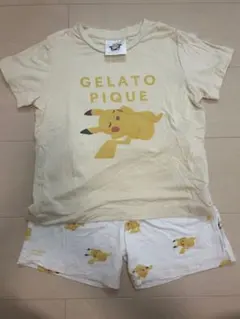 ポケモン×gelato pique コラボ　ピカチュウ　接触冷感パジャマのサムネイル