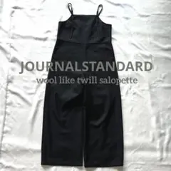 JOURNALSTANDARD ウールライクツイルサロペット 黒のサムネイル