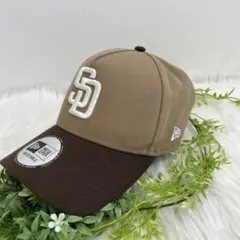 新品 NEWERA SD サンディエゴ ベージュ ニューエラ キャップ MLB