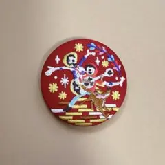 ディズニー 刺繍缶バッジ