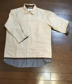 ikka 七分袖シャツ ベージュ Sサイズのサムネイル