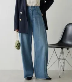 Q.anos ブルージュデニム　サイズ0 キュアノス　カービングデニム