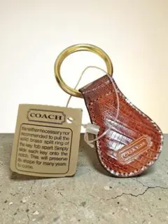 【新品タグ付き】希少※COACH型押しキーリングのサムネイル