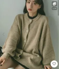 ニットカーディガン vannie u