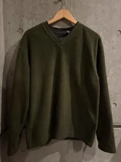 GAP Vネックフリース オリーブ vintage