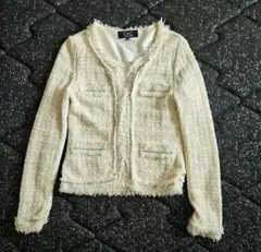 クードシャンス　フリンジ ノーカラージャケット　３８