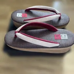 菱屋謹製 カレンブロッソ カフェ草履 Mサイズ