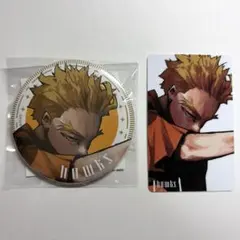 ヒロアカ ジャンプGIGA 新十傑 ホークス 缶バッジ カード 2点セット
