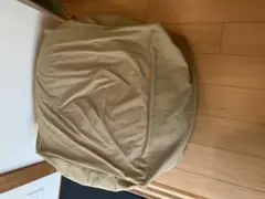 人をダメにするソファ　ベージュ ビーズクッション シミあり