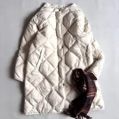 アーバンリサーチドアーズ ライトダウンキルトコート M アイボリー