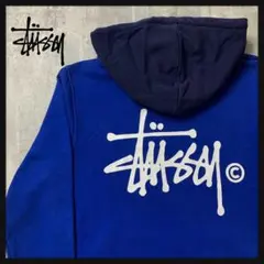 【希少カラー】ステューシー　パーカー　人気モデル　ビックロゴ　ショーンフォント