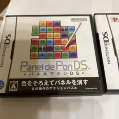 任天堂DS 家庭用ゲームソフト　ジクゾーパズル、パネルでポン 中古品