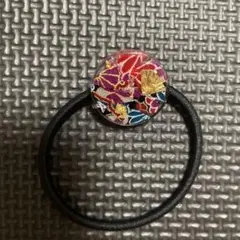 和柄 レジン ヘアゴム 金箔入り - メルカリ