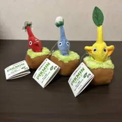 ピクミン 引っこ抜きぬいぐるみマスコット　全種類3個 コンプリートセットのサムネイル