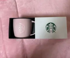 スタバ バレンタイン2026 ギフトボックス　ロゴマグピンクベージュ新品未使用品