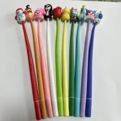 キャラクター付きボールペン10本セット