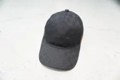 美品 GUCCI ウェブ ストライプ GG ベースボール キャップ 1332Q▲