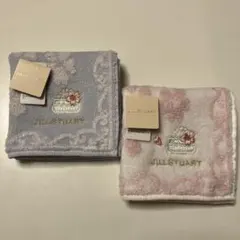 新品　2枚　ジルスチュアート　バック　タオルハンカチ　ハンドタオル　ギフト