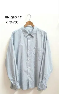 UNIQLO：C ブロードオーバーサイズシャツ/ストライプ