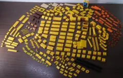 【まとめ売り】レゴブロック 黄色＋オレンジ＋茶色セット