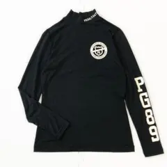 パーリーゲイツ レディース 長袖シャツ ハイネック ゴルフ 2 L 薄手 黒